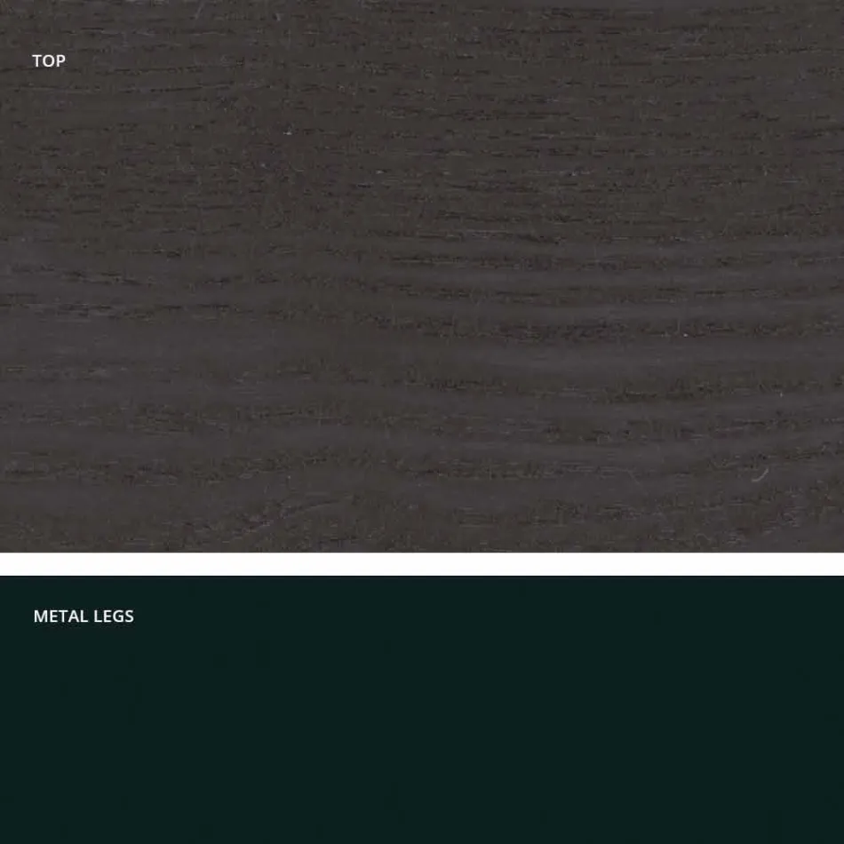 Kuchyňský stůl v MDF a kov vyrobený v Itálii, Wilmer Viadurini