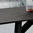 Kuchyňský stůl v MDF a kov vyrobený v Itálii, Wilmer Viadurini