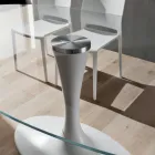 Luxusní kuchyňský stůl z tvrzeného skla a mramoru Made in Italy - Brontolo Viadurini