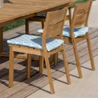 Rozkládací venkovní stůl s teakovými židlemi a křesly - Marie Viadurini