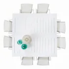 Rozkládací venkovní stůl až do 160 cm z hliníku, Homemotion - Andries Viadurini