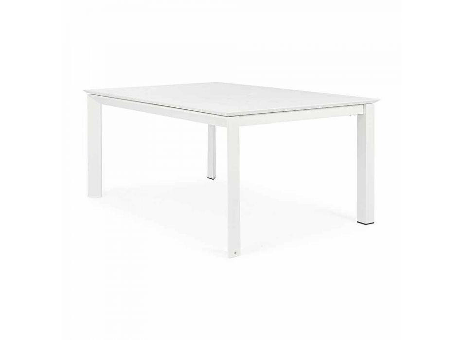 Roztažitelný venkovní stůl až do 160 cm v hliníkovém Homemotion - Andries Viadurini