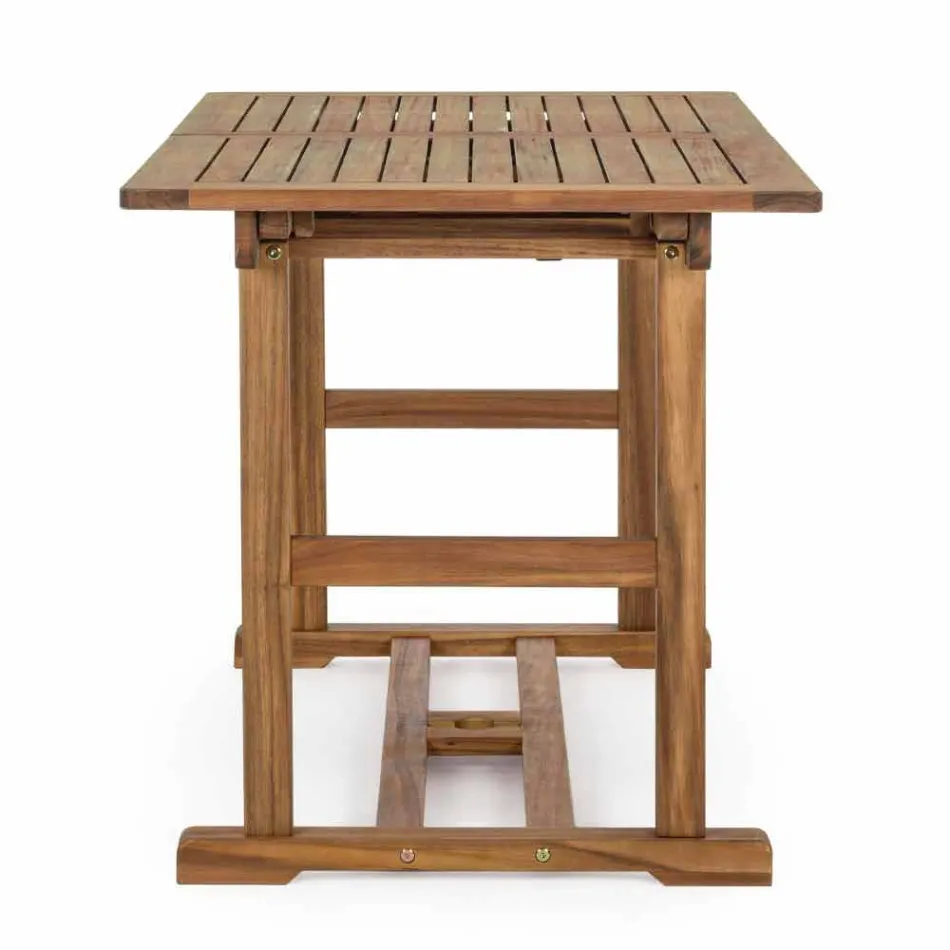 Roztažitelný venkovní stůl až 160 cm v akátovém dřevě - cloud Viadurini