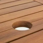 Roztažitelný venkovní stůl až 160 cm v akátovém dřevě - cloud Viadurini