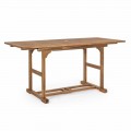 Roztažitelný venkovní stůl až 160 cm v akátovém dřevě - cloud