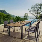 Roztažitelný venkovní stůl do 200 cm s povrchem Top in Teak - povrch Bobel Viadurini