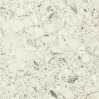 Venkovní stůl s dřevěnou základnou a keramickou deskou Terrazzo White - Infinity Viadurini