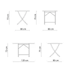 Venkovní stůl z pozinkované oceli Made in Italy - Blair Viadurini