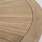 Venkovní teakový stůl s otočnou centrální deskou, Homemotion - Dimitris Viadurini