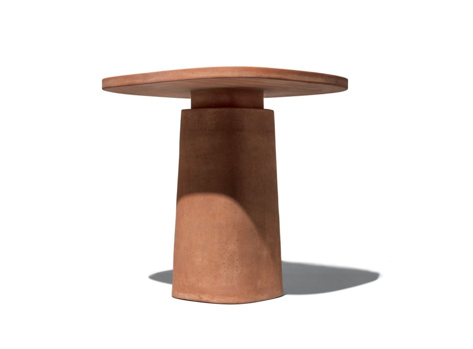 Čtvercový terakotový venkovní stůl 70x70 cm Vyrobeno v Itálii - Julie Viadurini