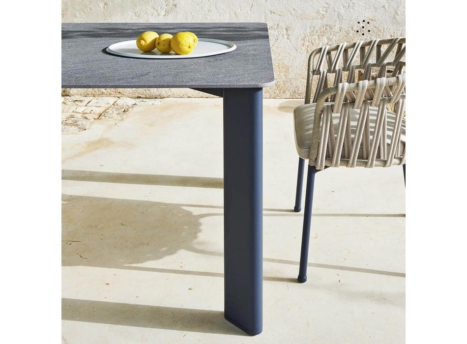Venkovní stůl Hpl nebo keramika Made in Italy - Plinto by Varaschin Viadurini