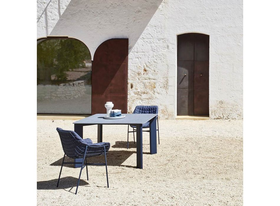 Outdoor Table Top Hpl nebo Ceramic Made in Italy - Plinto by Varaschin Viadurini