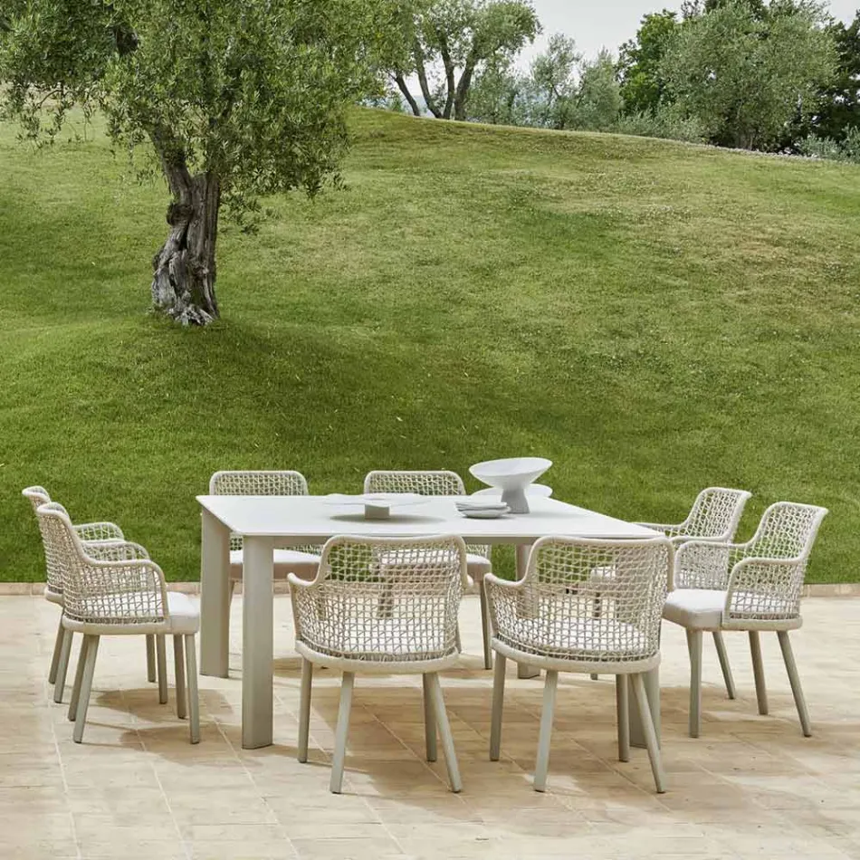 Outdoor Table Top Hpl nebo Ceramic Made in Italy - Plinto by Varaschin Viadurini
