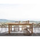 Rozkládací zahradní stůl na 260 cm ve dřevě, Homemotion 8 míst - Gismondo Viadurini