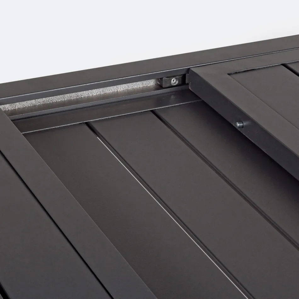 Rozkládací zahradní stůl až do 240 cm v bílé nebo tmavě hnědé barvě - Franz Viadurini