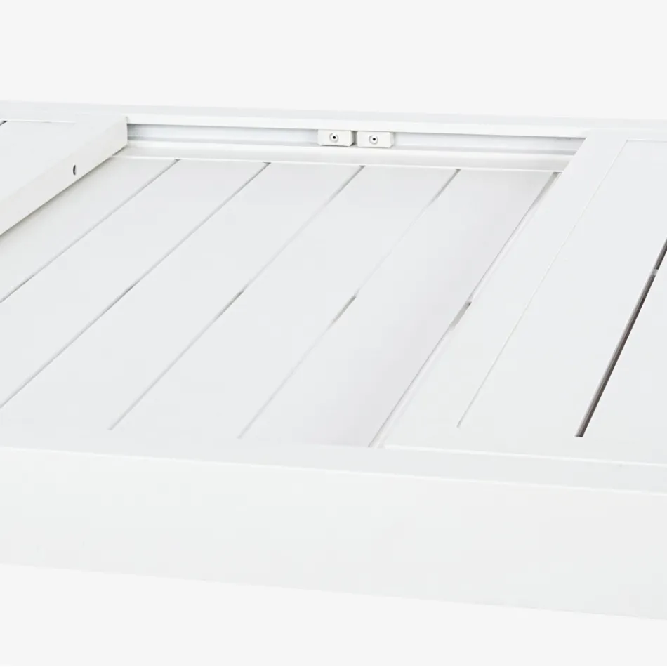 Rozkládací zahradní stůl až do 240 cm v bílé nebo tmavě hnědé barvě - Franz Viadurini