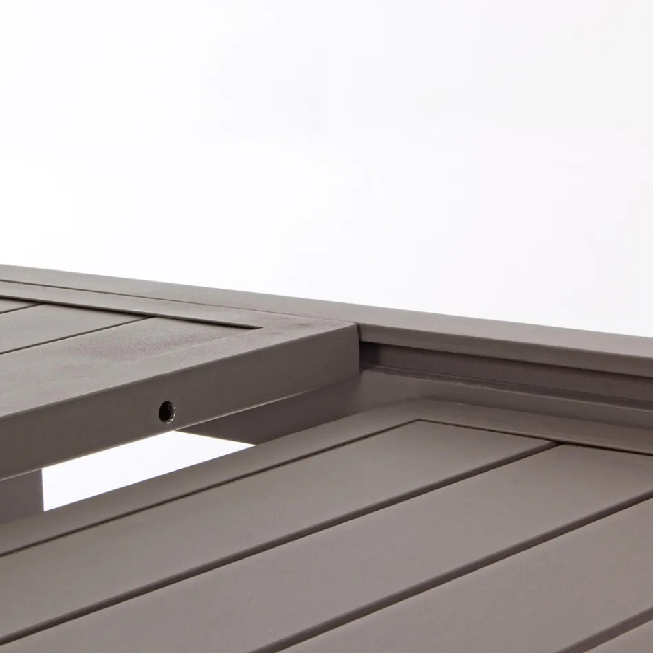 Rozkládací zahradní stůl až do 240 cm v bílé nebo tmavě hnědé barvě - Franz Viadurini