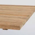 Zahradní stůl s top z teakového dřeva od Homemotion - Cowen Design Viadurini