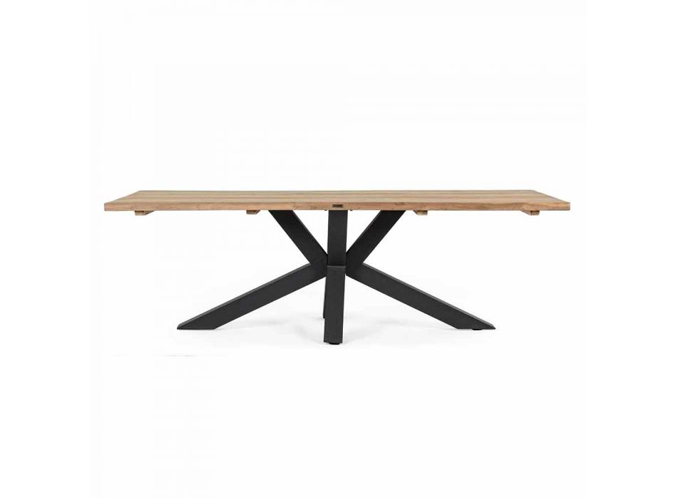 Zahradní stůl s top z teakového dřeva od Homemotion - Cowen Design Viadurini