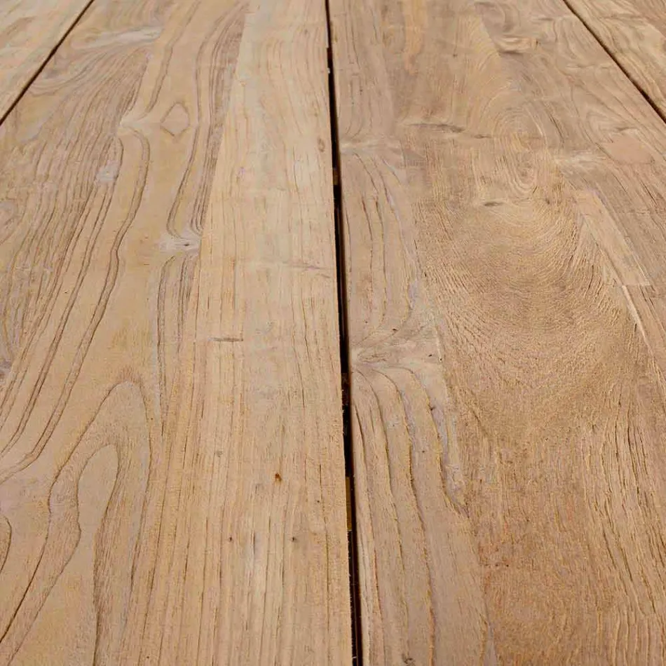 Zahradní stůl s top z teakového dřeva od Homemotion - Cowen Design Viadurini