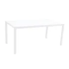 Zahradní stůl s lakovanou hliníkovou konstrukcí a skleněnou deskou - Salim Viadurini