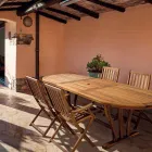 Rozkládací designový zahradní stůl až 200 cm oválný ze dřeva - Roxen Viadurini