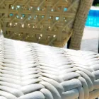 Stolek se skleněnou deskou projektování zahrady Romeo, ruční Viadurini