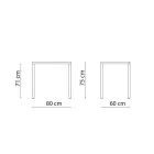 Obdélníkový zahradní stůl z pozinkované oceli Made in Italy - Azul Viadurini