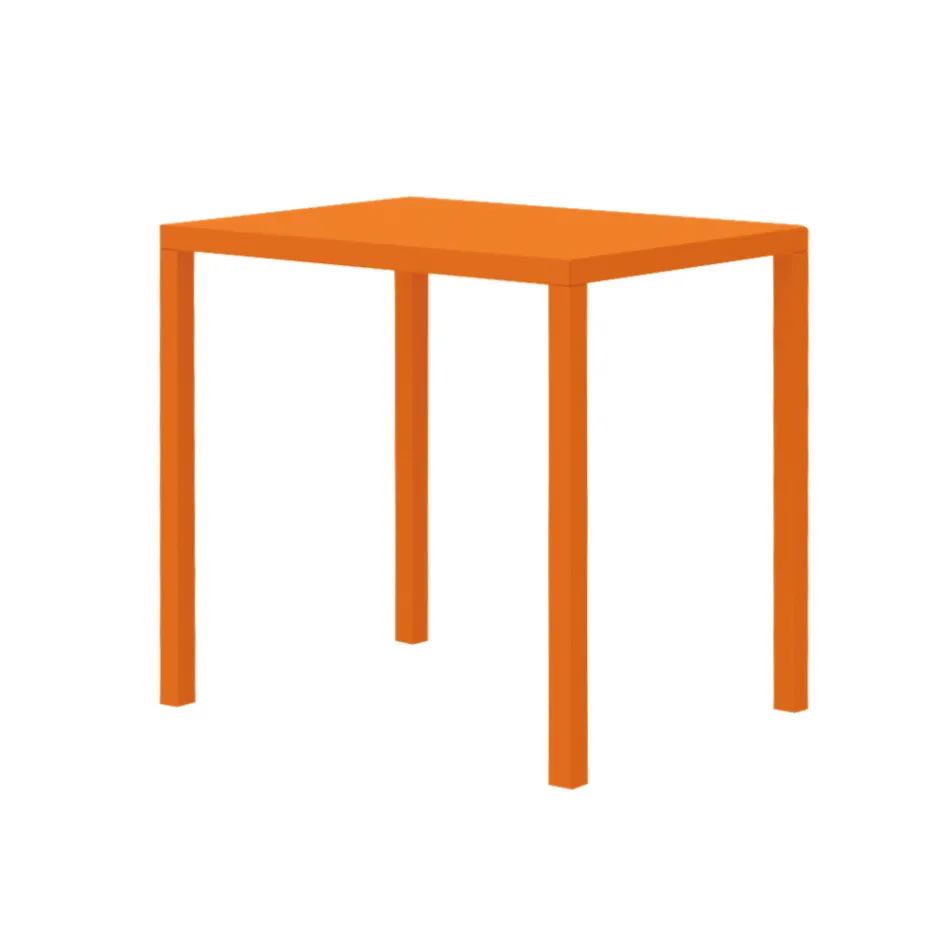 Obdélníkový zahradní stůl z pozinkované oceli Made in Italy - Azul Viadurini