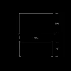 HPL zahradní stůl s hliníkovou konstrukcí Made in Italy - Carl Viadurini