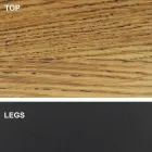 Jídelní stůl ve tvaru sudu s dýhovanou deskou Made in Italy - Settimmio Viadurini
