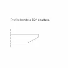 Jídelní stůl ve tvaru sudu s dýhovanou deskou Made in Italy - Settimmio Viadurini