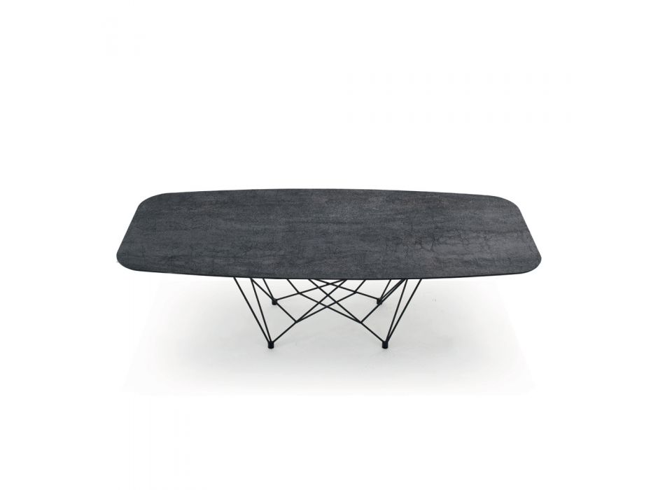 Jídelní stůl ve tvaru sudu z Hypermarble Made in Italy - Ezzellino Viadurini