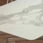 Sudový jídelní stůl z laminátu a syntetického mramoru vyrobený v Itálii - Brontolo Viadurini