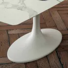 Sudový jídelní stůl z laminátu a syntetického mramoru vyrobený v Itálii - Brontolo Viadurini