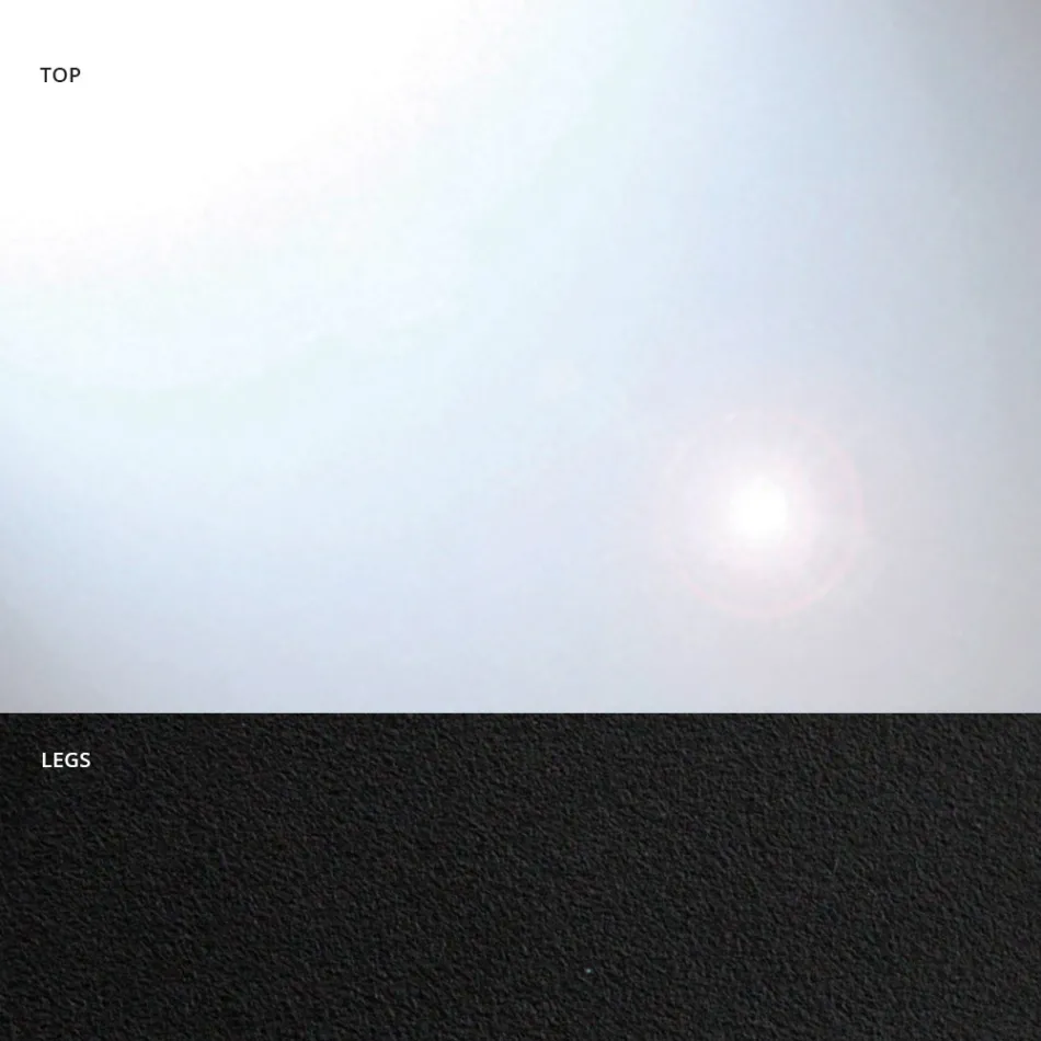 Jídelní stůl ve tvaru sudu ze skla a oceli Made in Italy - Cave Viadurini