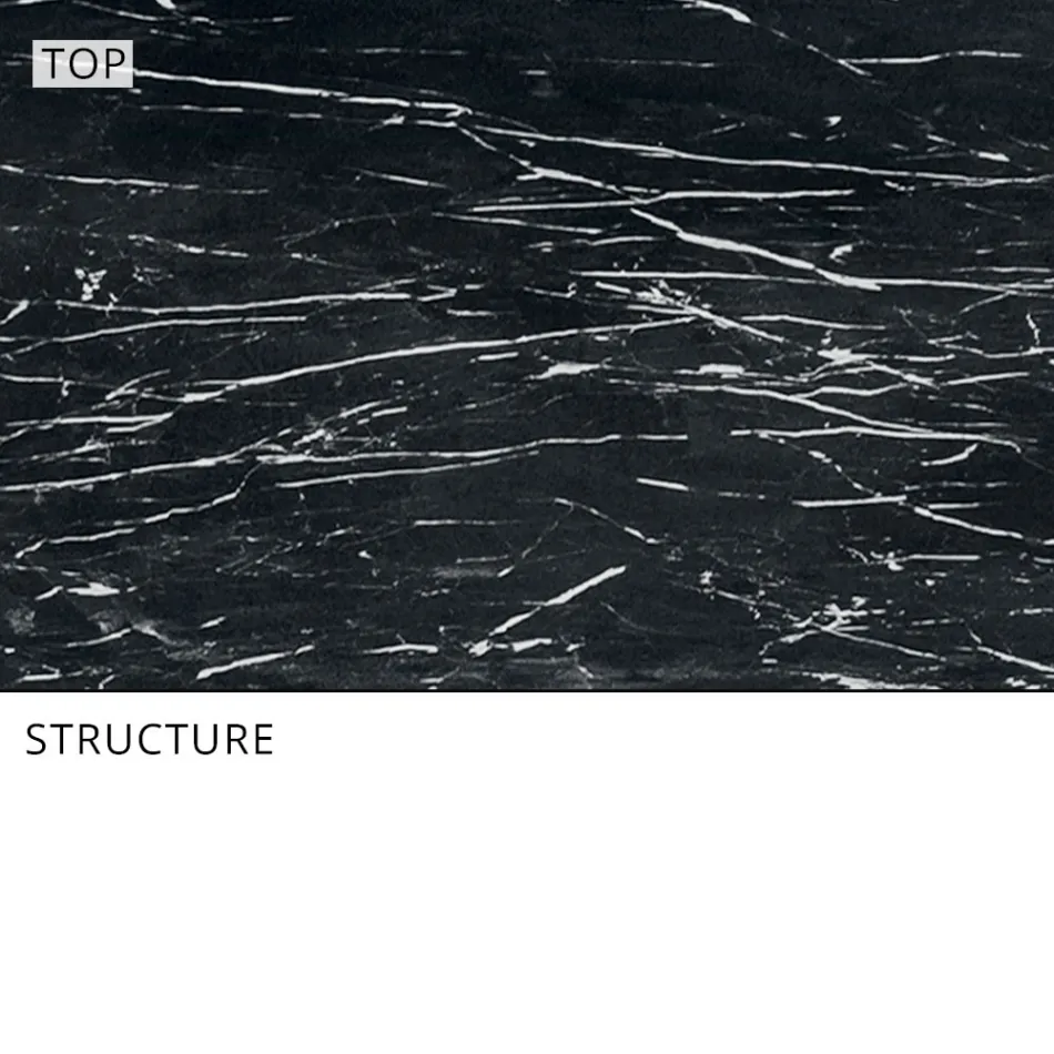 Rozkládací venkovní jídelní stůl 318 cm z hliníku a kameniny - Filomena Viadurini