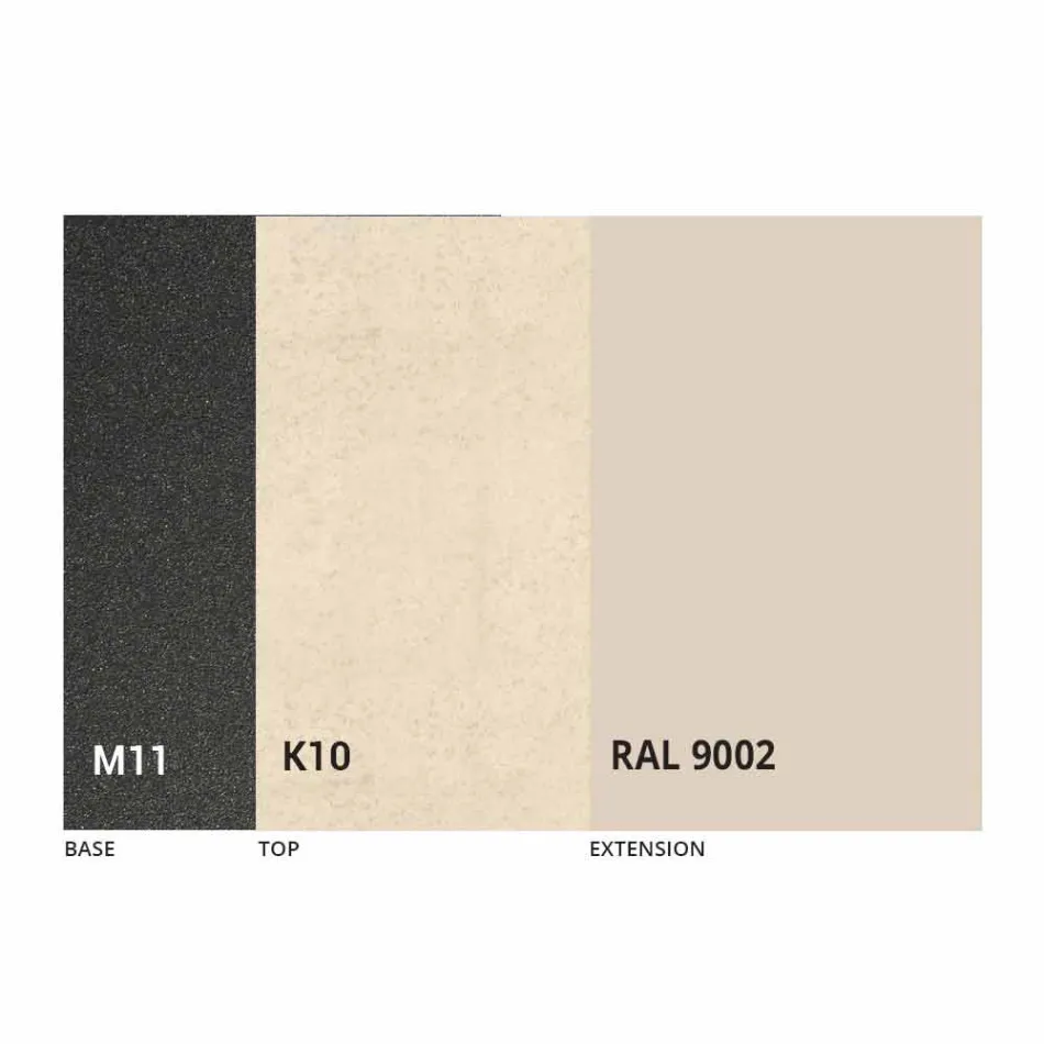 Rozkládací jídelní stůl na 180 cm v keramickém provedení Made in Italy - Pitagora Viadurini