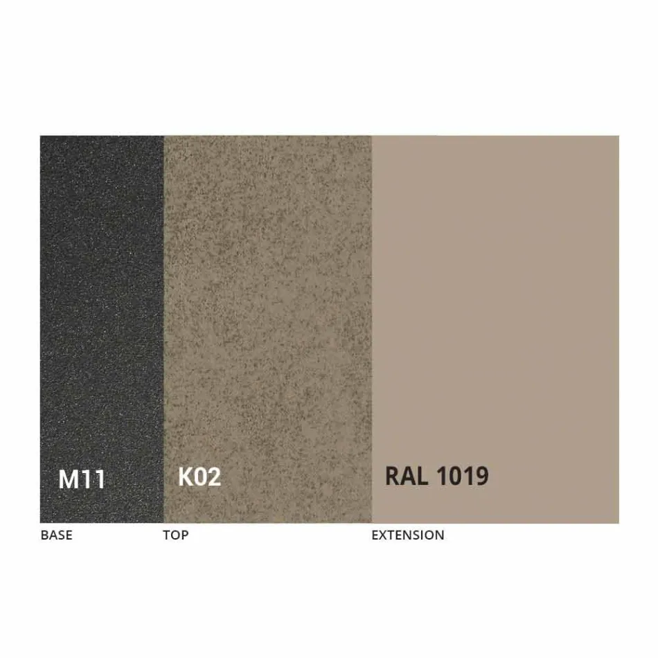 Rozkládací jídelní stůl na 180 cm v keramickém provedení Made in Italy - Pitagora Viadurini