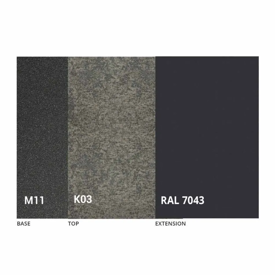 Rozkládací jídelní stůl na 180 cm v keramickém provedení Made in Italy - Pitagora Viadurini