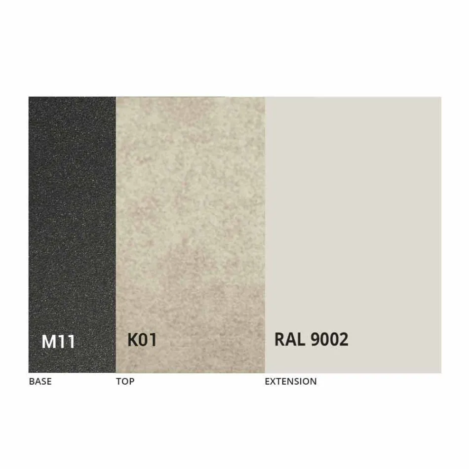 Rozkládací jídelní stůl na 180 cm v keramickém provedení Made in Italy - Pitagora Viadurini