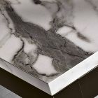 Rozkládací jídelní stůl na 180 cm z kovu a melaminu Made in Italy - Beatrise Viadurini