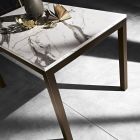 Rozkládací jídelní stůl na 180 cm z kovu a melaminu Made in Italy - Beatrise Viadurini