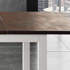 Kovový jídelní stůl rozkládací na 180 cm Made in Italy - Beatrise Viadurini