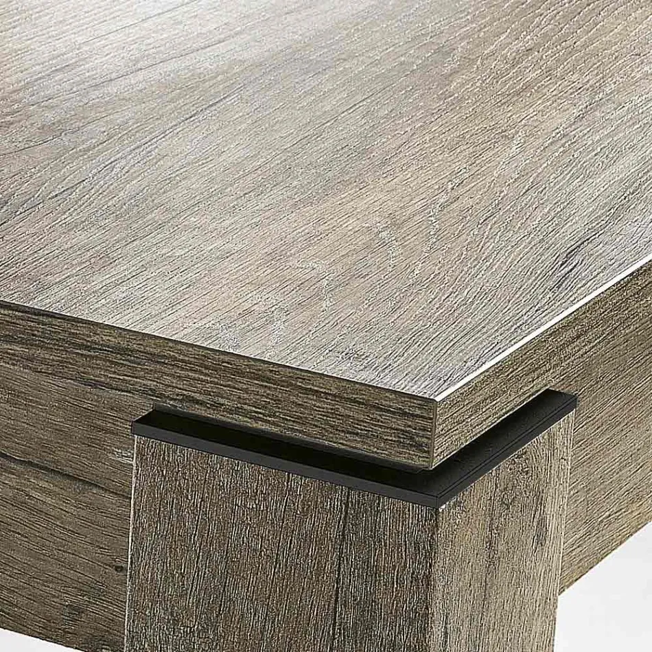 Jídelní stůl rozkládací na 200 cm z melaminu Made in Italy - Denis Viadurini