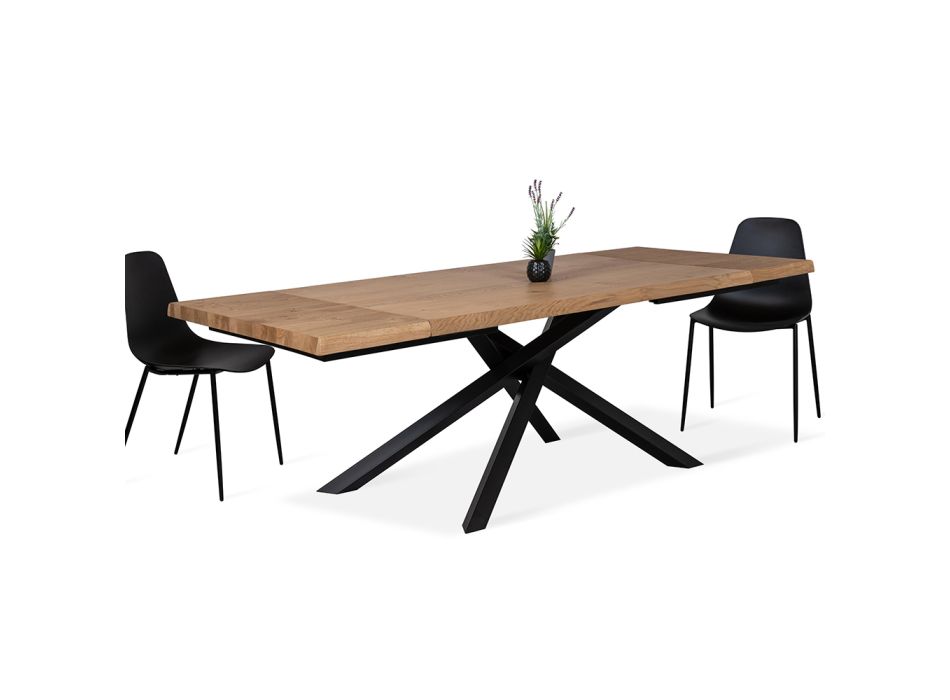Rozkládací jídelní stůl na 240 cm z dubového dřeva Made in Italy - Persico Viadurini