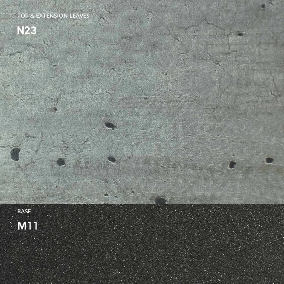 Rozkládací jídelní stůl na 298 cm z melaminu Made in Italy - Fedemo Viadurini