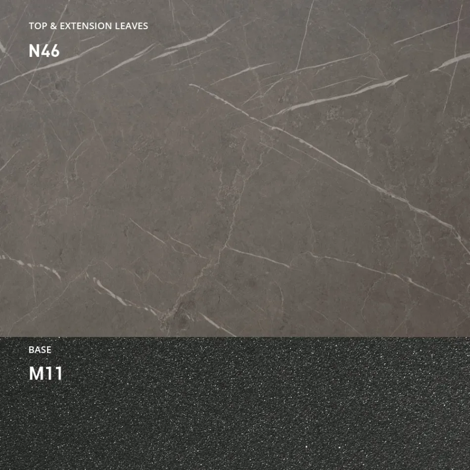 Rozkládací jídelní stůl na 298 cm z melaminu Made in Italy - Fedemo Viadurini