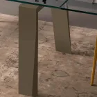 Jídelní stůl Rozkládací na 300 cm v dřevěné a skleněné desce - Bedrio Viadurini