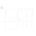 Kovový jídelní stůl rozkládací na 310 cm Made in Italy - Euclide Viadurini